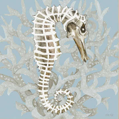 Coral Seahorse I 1 Black Framed Print Wall Art HomeRoots