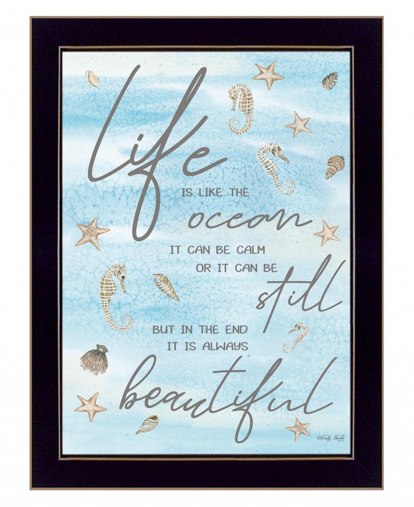 Life is Like 1 Black Framed Print Wall Art HomeRoots