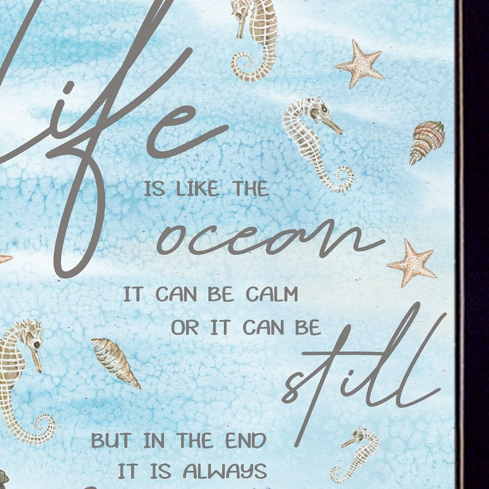 Life is Like 1 Black Framed Print Wall Art HomeRoots