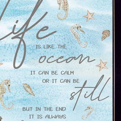 Life is Like 1 Black Framed Print Wall Art HomeRoots