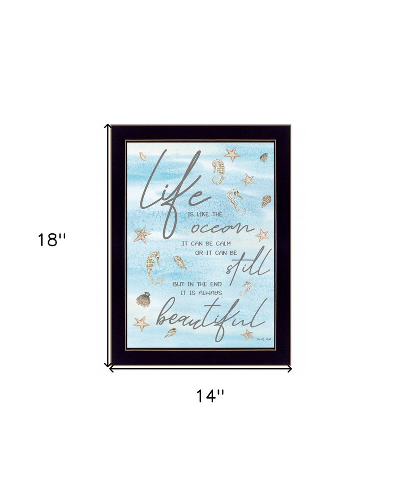 Life is Like 1 Black Framed Print Wall Art HomeRoots