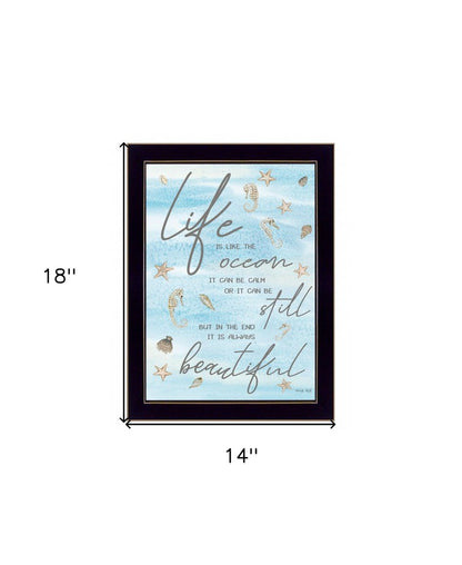 Life is Like 1 Black Framed Print Wall Art HomeRoots