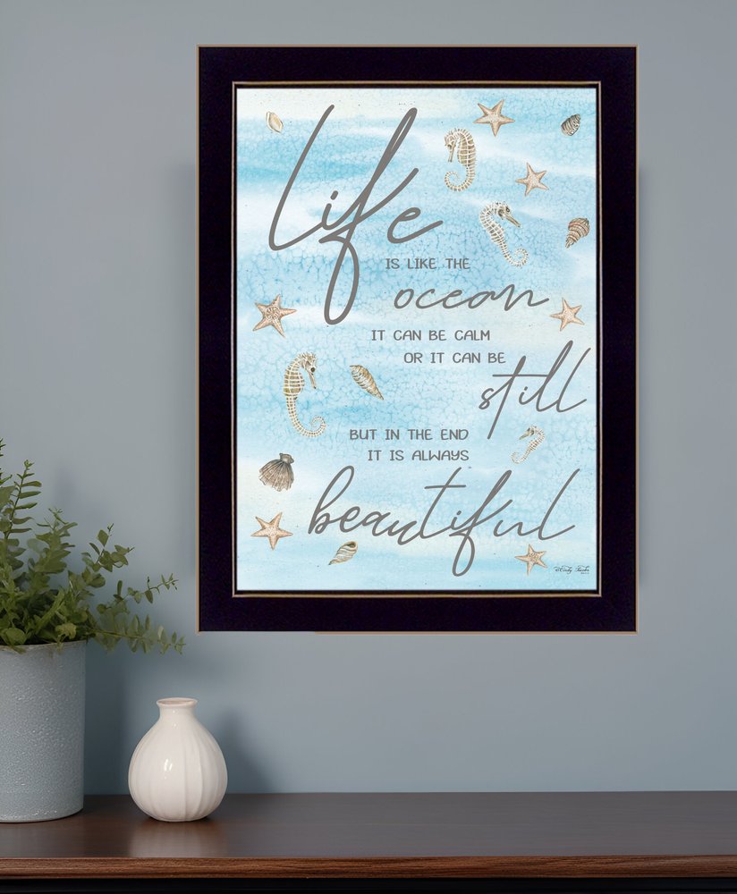 Life is Like 1 Black Framed Print Wall Art HomeRoots