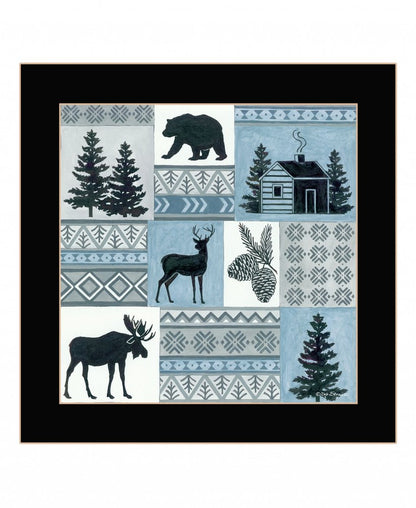 Cabin in the Woods 1 Black Framed Print Wall Art HomeRoots