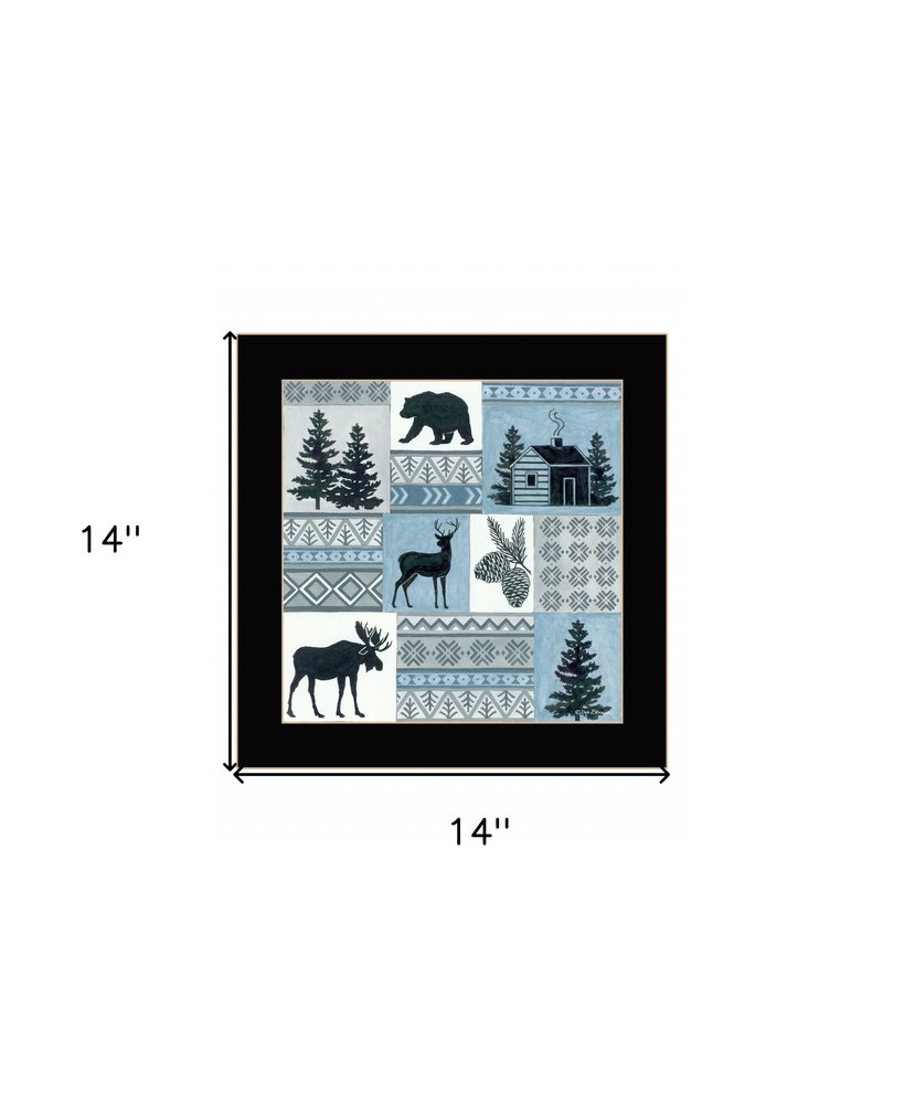 Cabin in the Woods 1 Black Framed Print Wall Art HomeRoots