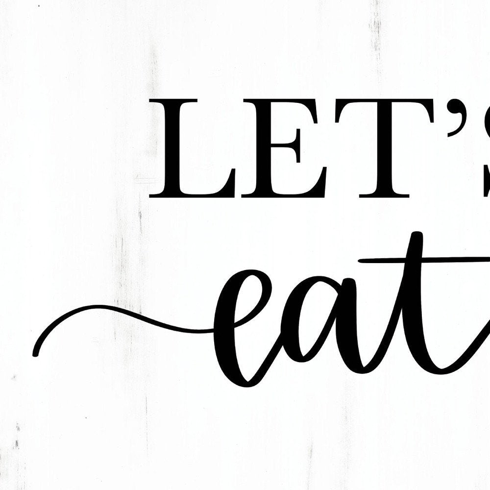 Lets Eat 2 White Framed Print Kitchen Wall Art HomeRoots