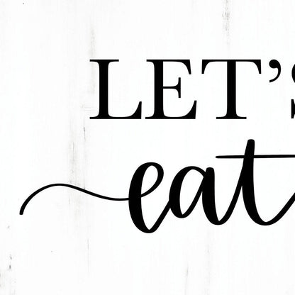 Lets Eat 2 White Framed Print Kitchen Wall Art HomeRoots
