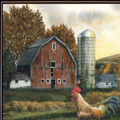 Early Rooster 1 Black Framed Print Wall Art HomeRoots