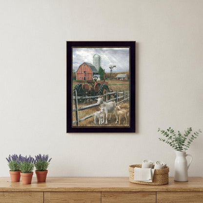 The Old Tractor 1 Black Framed Print Wall Art HomeRoots