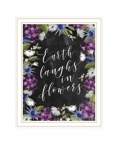 Earth Laughs in Flowers 2 White Framed Print Wall Art HomeRoots