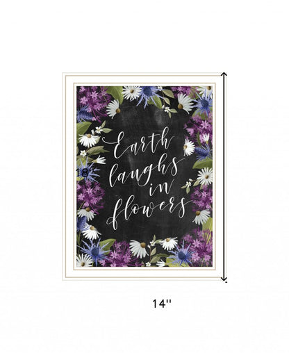 Earth Laughs in Flowers 2 White Framed Print Wall Art HomeRoots