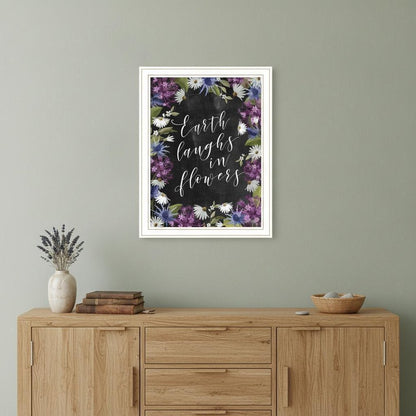 Earth Laughs in Flowers 2 White Framed Print Wall Art HomeRoots