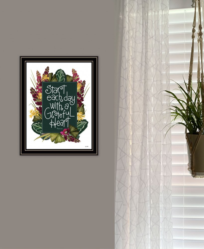 Grateful Heart 1 Black Framed Print Wall Art HomeRoots