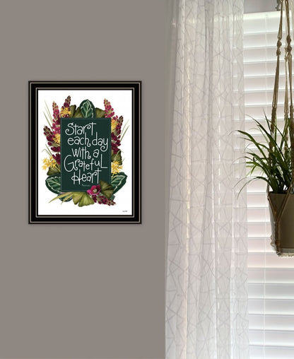 Grateful Heart 1 Black Framed Print Wall Art HomeRoots