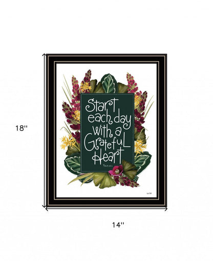 Grateful Heart 1 Black Framed Print Wall Art HomeRoots