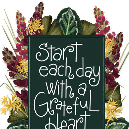 Grateful Heart 1 Black Framed Print Wall Art HomeRoots