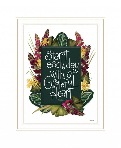Grateful Heart 2 White Framed Print Wall Art HomeRoots