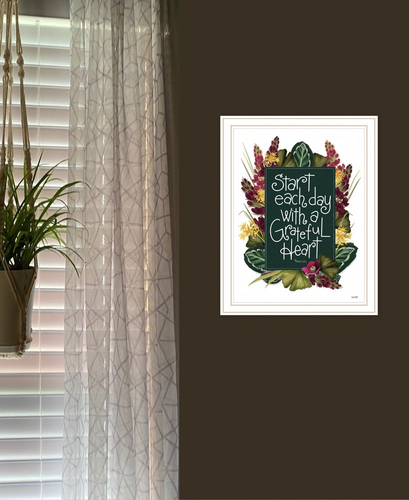 Grateful Heart 2 White Framed Print Wall Art HomeRoots