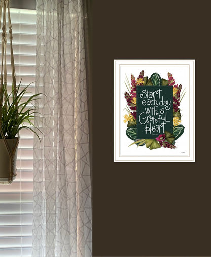 Grateful Heart 2 White Framed Print Wall Art HomeRoots