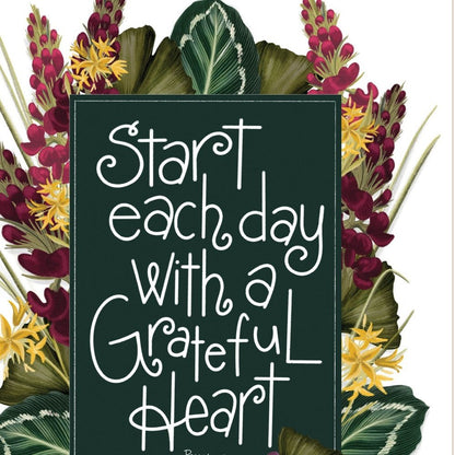 Grateful Heart 2 White Framed Print Wall Art HomeRoots