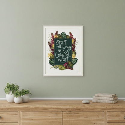 Grateful Heart 2 White Framed Print Wall Art HomeRoots