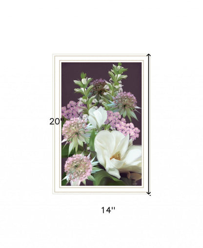 Wild For Plum Bouquet 1 White Framed Print Wall Art HomeRoots
