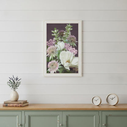 Wild For Plum Bouquet 1 White Framed Print Wall Art HomeRoots