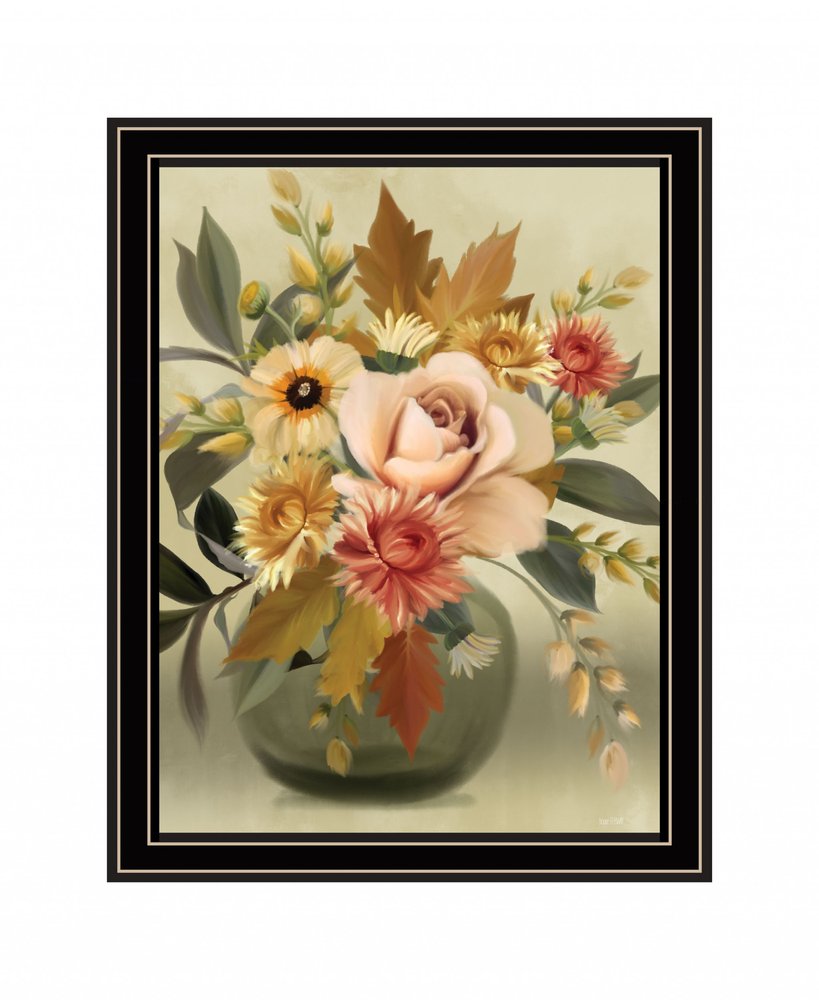 Autumn Bouquet 1 Black Framed Print Wall Art HomeRoots