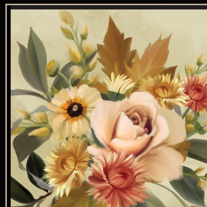 Autumn Bouquet 1 Black Framed Print Wall Art HomeRoots