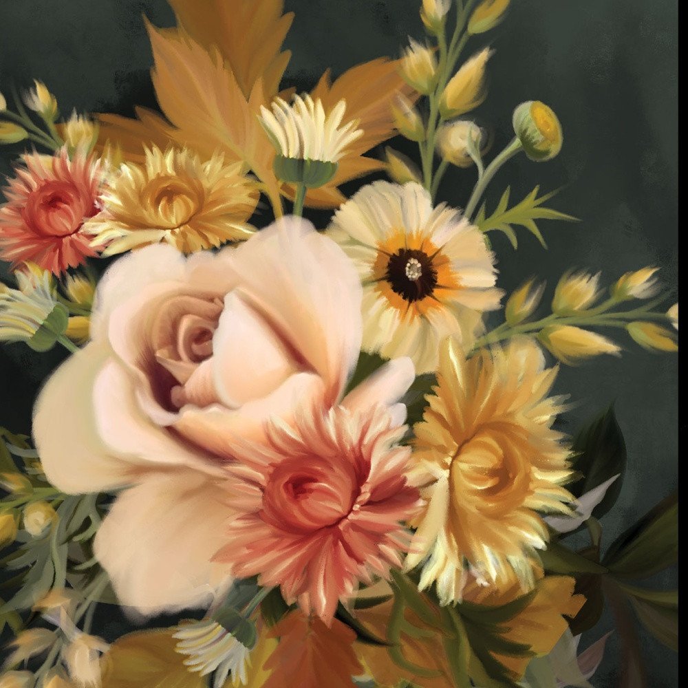 Romantic Autumn I 1 Black Framed Print Wall Art — view 3