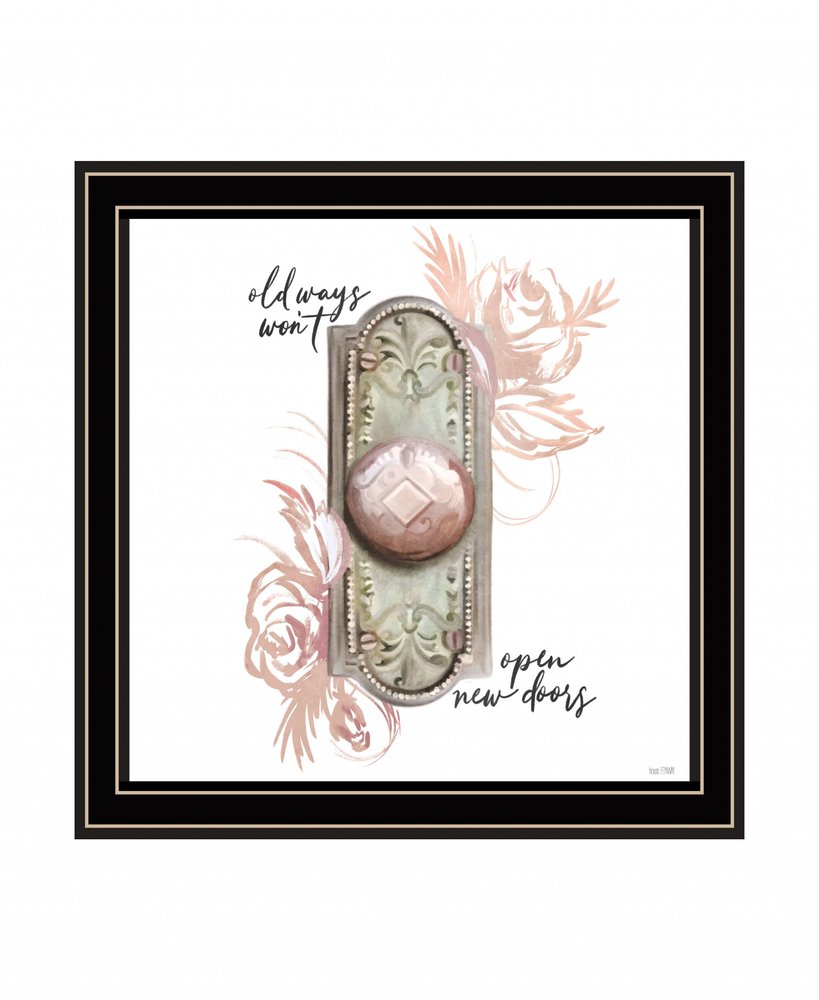 Old Ways in Blush 1 Black Framed Print Wall Art HomeRoots