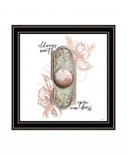 Old Ways in Blush 1 Black Framed Print Wall Art HomeRoots