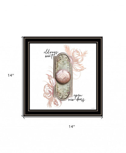 Old Ways in Blush 1 Black Framed Print Wall Art HomeRoots