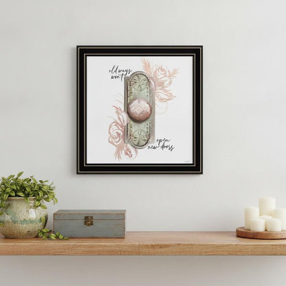 Old Ways in Blush 1 Black Framed Print Wall Art HomeRoots