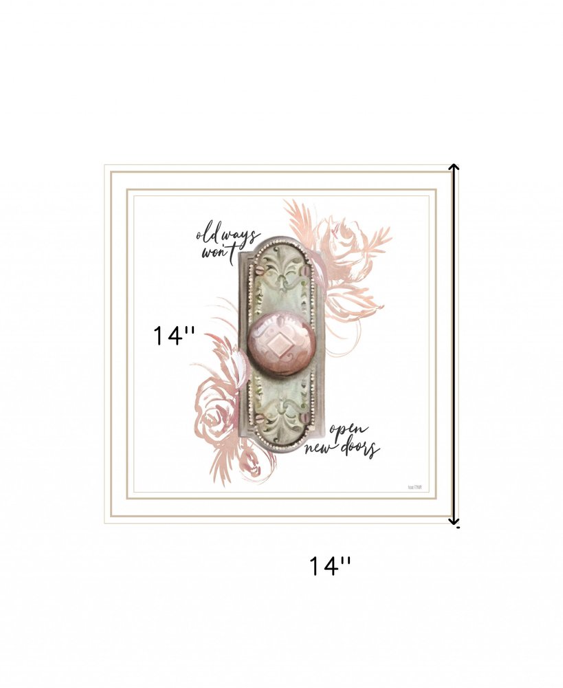 Old Ways in Blush 2 White Framed Print Wall Art — view 3