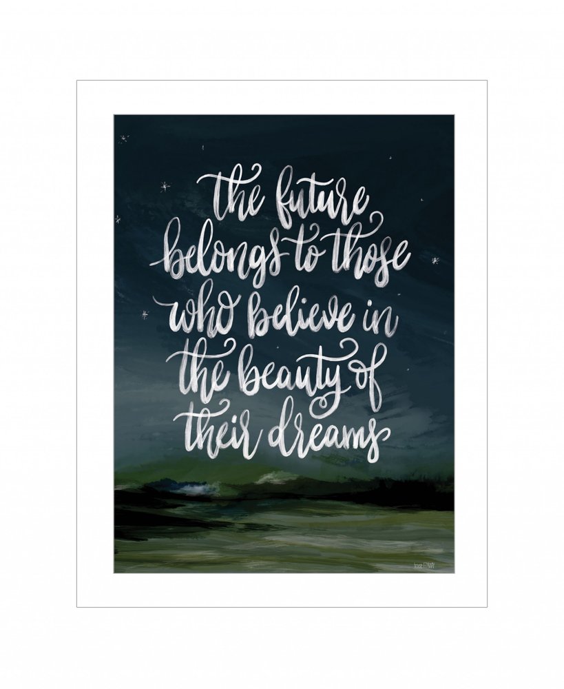 Beauty of Your Dreams 1 White Framed Print Wall Art — view 2