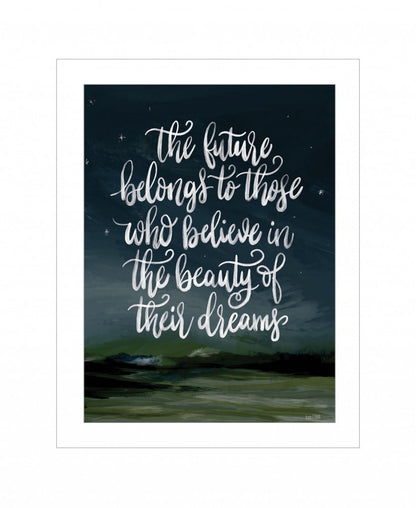 Beauty of Your Dreams 1 White Framed Print Wall Art HomeRoots