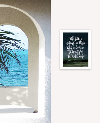 Beauty of Your Dreams 1 White Framed Print Wall Art HomeRoots