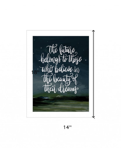 Beauty of Your Dreams 1 White Framed Print Wall Art HomeRoots