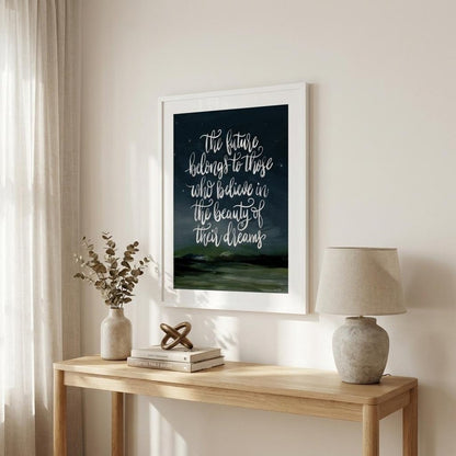 Beauty of Your Dreams 1 White Framed Print Wall Art HomeRoots
