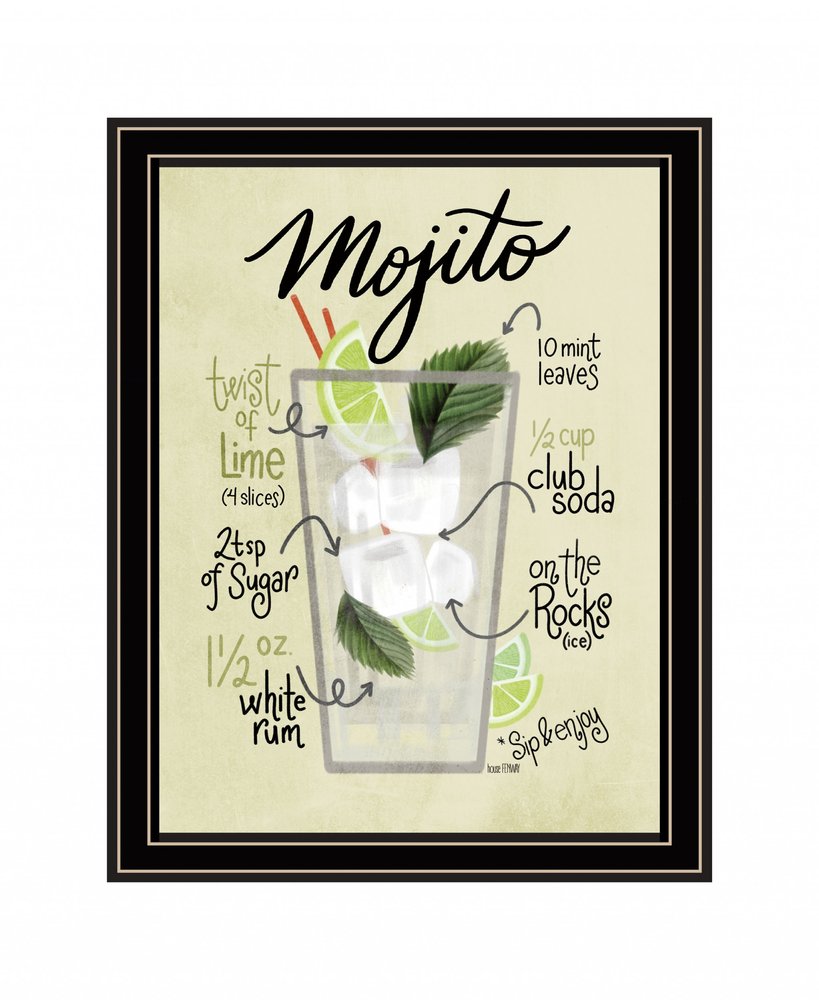 Mojito 1 Black Framed Print Wall Art HomeRoots