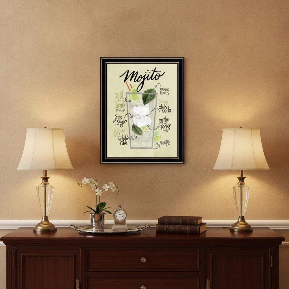 Mojito 1 Black Framed Print Wall Art HomeRoots