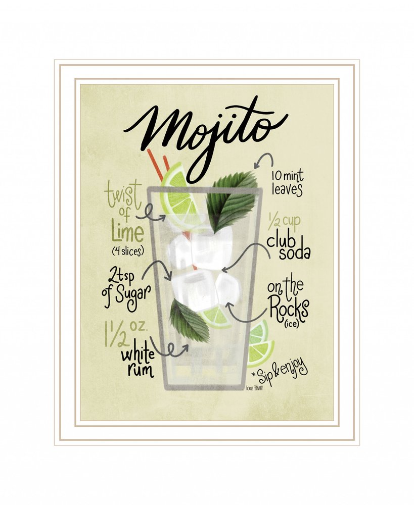 Mojito 2 White Framed Print Wall Art HomeRoots