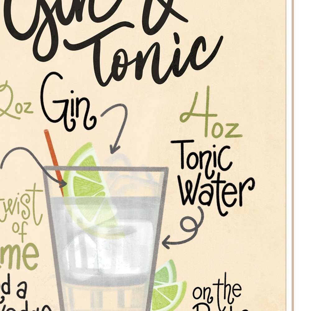 Gin and Tonic 2 White Framed Print Wall Art HomeRoots