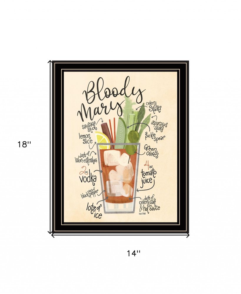 Bloody Mary 1 Black Framed Print Wall Art HomeRoots