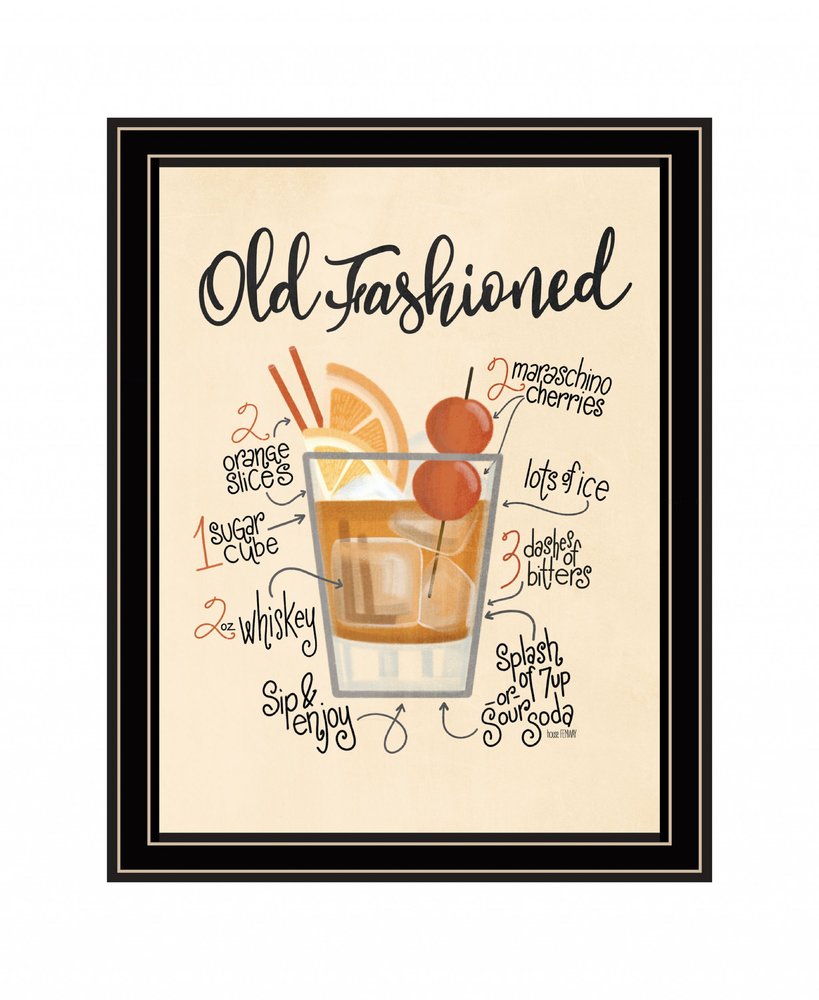 Old Fashioned 1 Black Framed Print Wall Art HomeRoots