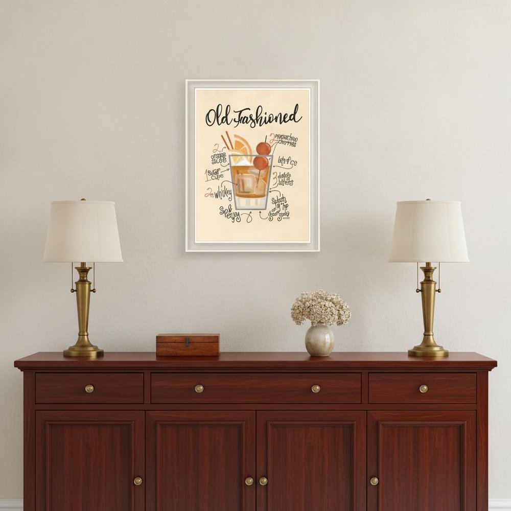 Old Fashioned 2 White Framed Print Wall Art HomeRoots