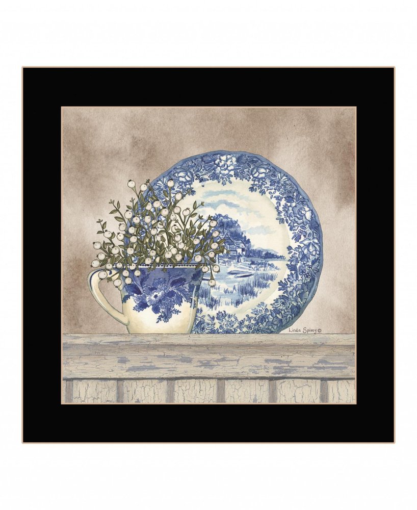 Farmhouse Blues II 1 Black Framed Print Wall Art HomeRoots