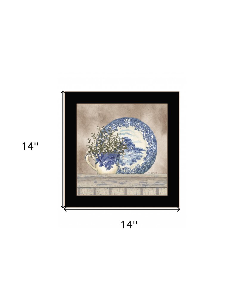 Farmhouse Blues II 1 Black Framed Print Wall Art HomeRoots