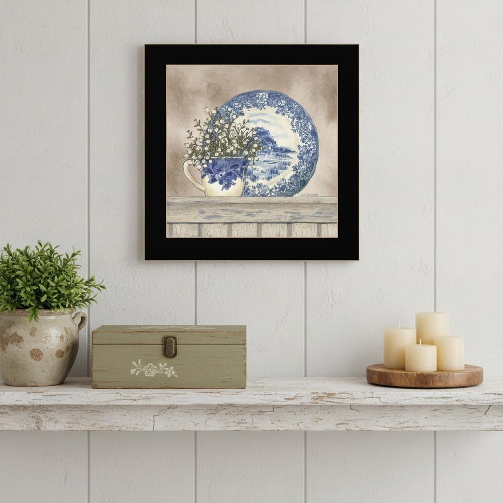 Farmhouse Blues II 1 Black Framed Print Wall Art — view 1